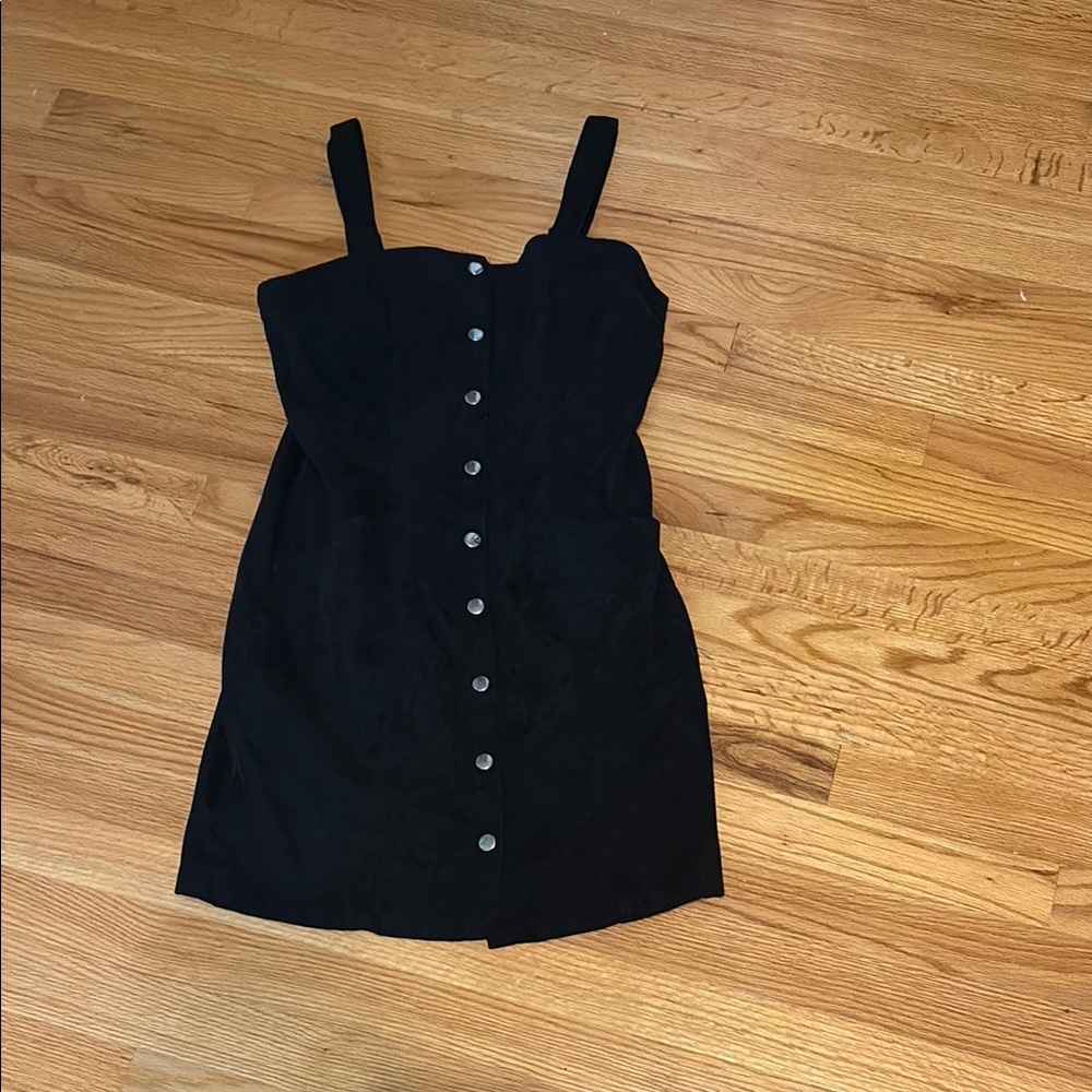 Black Button-Down Dress